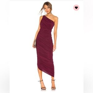 Norma Kamali Diana Gown in Plum Color